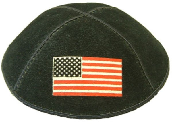 Parshat Vayeilekh - American flag kippa