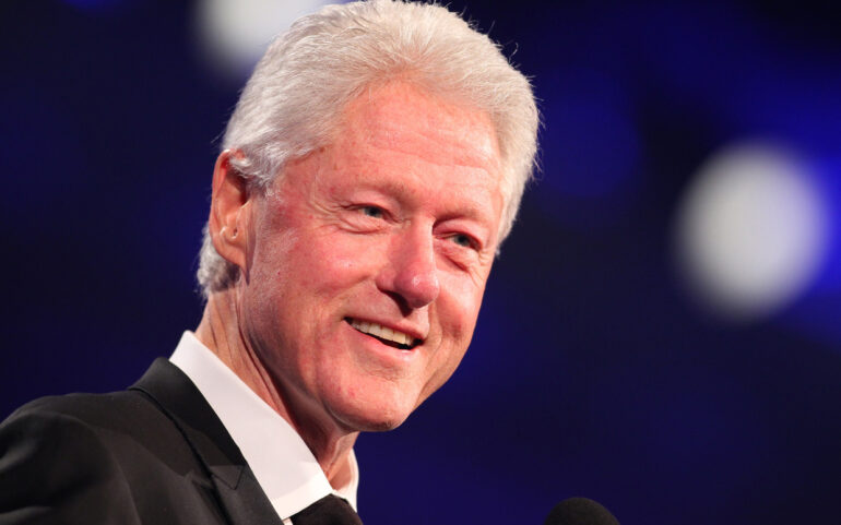 US President Bill Clinton, who admitted to interfering in Israeli elections