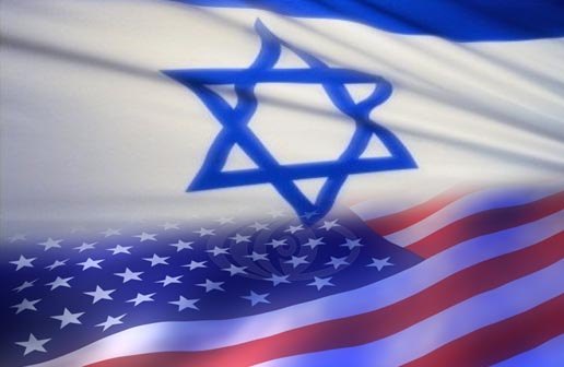 Israeli and American flags as a symbol of American foreign aid