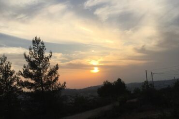 Parshat Nasso: sunset in Israel