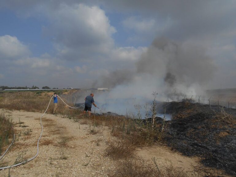 Kibbutz Alumim, a few kilometers from the border of Gaza