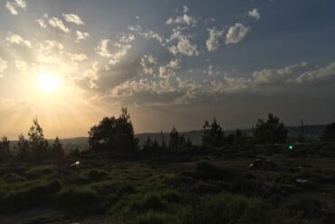 Sunset. Parshat Masei