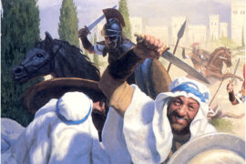 Parshat Matot: Judah Maccabee fights (Greg Hildebrandt)