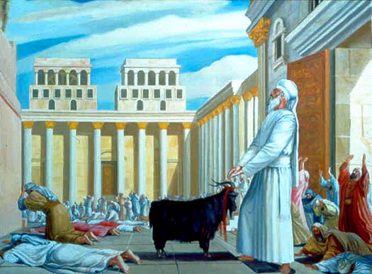The Yom Kippur service in the Jerusalem Temple