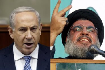 Israeli Prime Minister Binyamin Netanyahu & Hezbollah Secretary General Hassan Nasrallah
