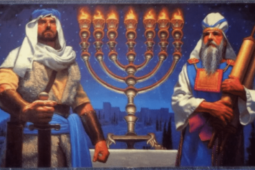 Yehuda Maccabee with his father Matityahu