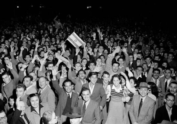 Jews celebrating the UN Partition Plan on the 29th of November