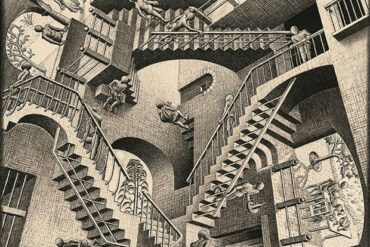 M.C. Escher's Relativity - Paradoxical logic. Rabbi David Aaron explains ancient Hebrew logic.