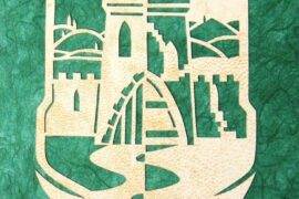 Parshat Vayishlaḥ - Tribal flag of Shimon featuring the city of Shkhem