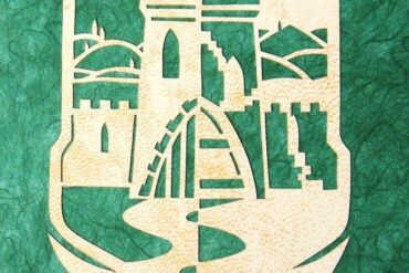 Parshat Vayishlaḥ - Tribal flag of Shimon featuring the city of Shkhem