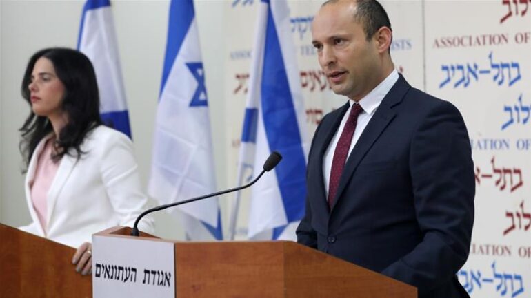 Justice Minister Ayelet Shaked & Education Minister Naftali Bennett