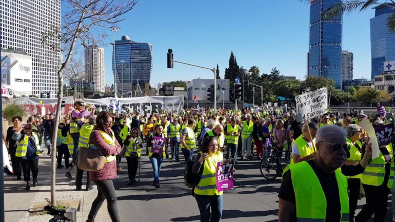 Yellow Vest protests in Tel Aviv