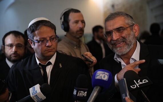 Otzma Yehudit candidates Itamar ben-Gvir & Michael ben-Ari