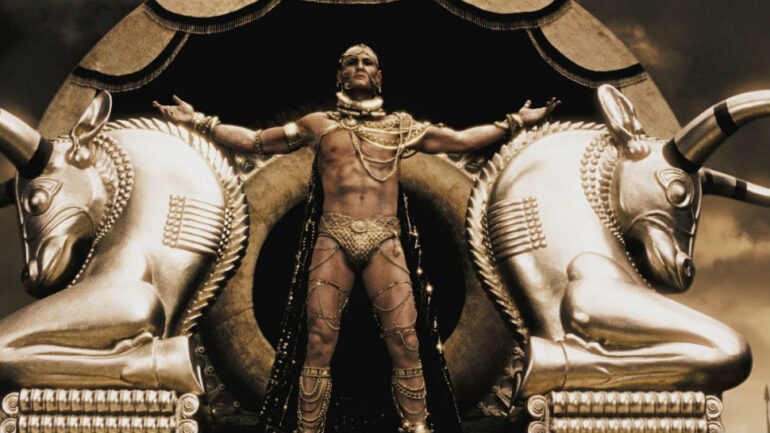Xerxes I as depicted in the film 300