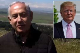 Prime Minister Binyamin Netanyahu on the Golan Heights