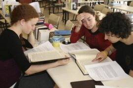 Girls studying Talmud
