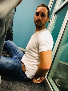 Yotam Marom arrested at an action against ICE