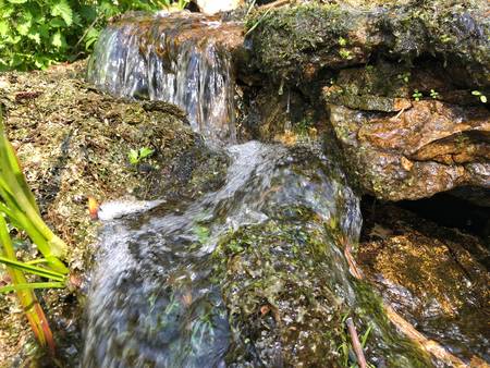 "Earth and Water" by Robert Goodman - flowing stream