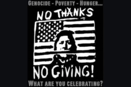 No Thanks No Giving - reasons to boycott Thanksgiving