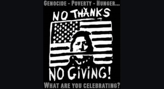 No Thanks No Giving - reasons to boycott Thanksgiving