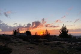 Sunset on the mountain