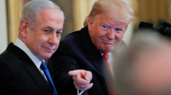 Israeli Prime Minister Binyamin Netanyahu and US President Donald Trump