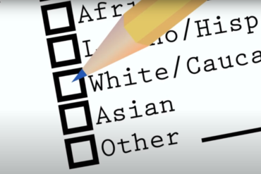 Jew checking the 'white' box